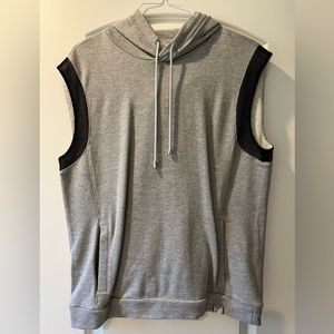 Versace Collection Gray Hooded Pullover Sweater Vest